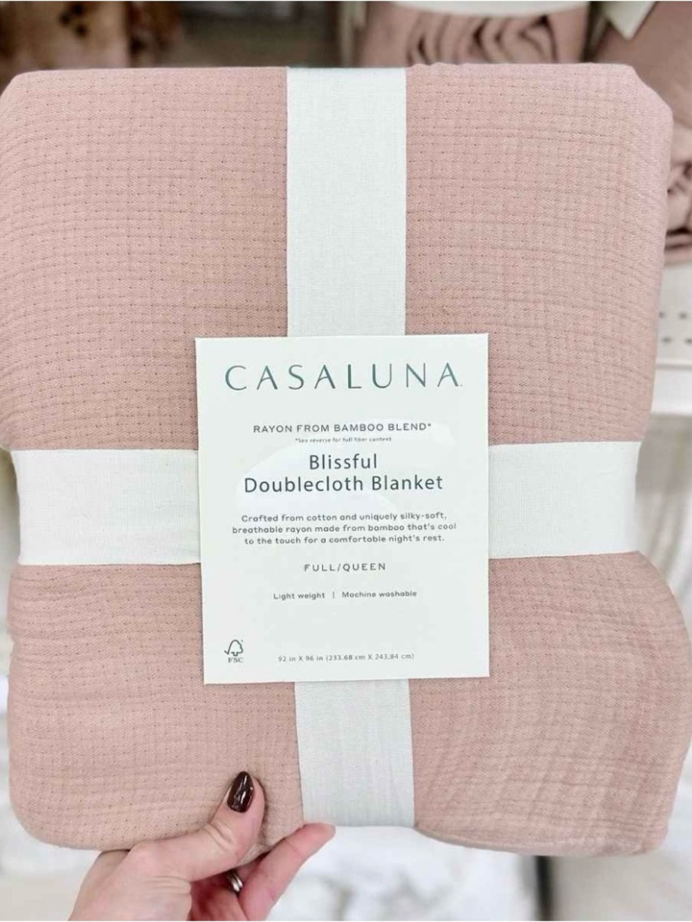 Full/Queen Rayon from Bamboo
Matelasse Blanket